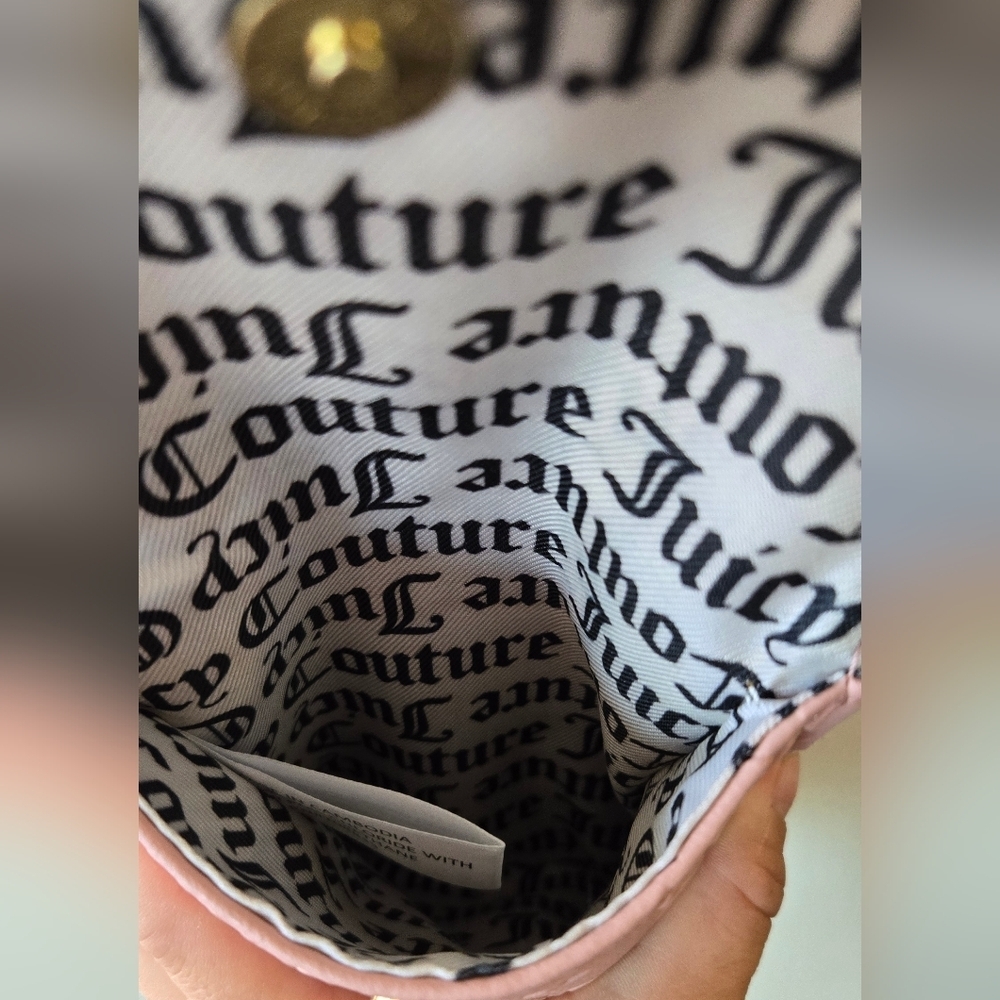 Juicy Couture Crossbody Bag Smart Phone Pink Blush Logo Daydream Flat Cellie - Picture 6 of 6